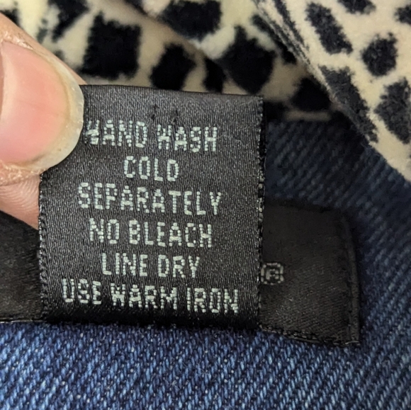 Bohemian Custom Made Jean Jacket Featuring Girl with Beaded Sunglasses Medium - Picture 7 of 10